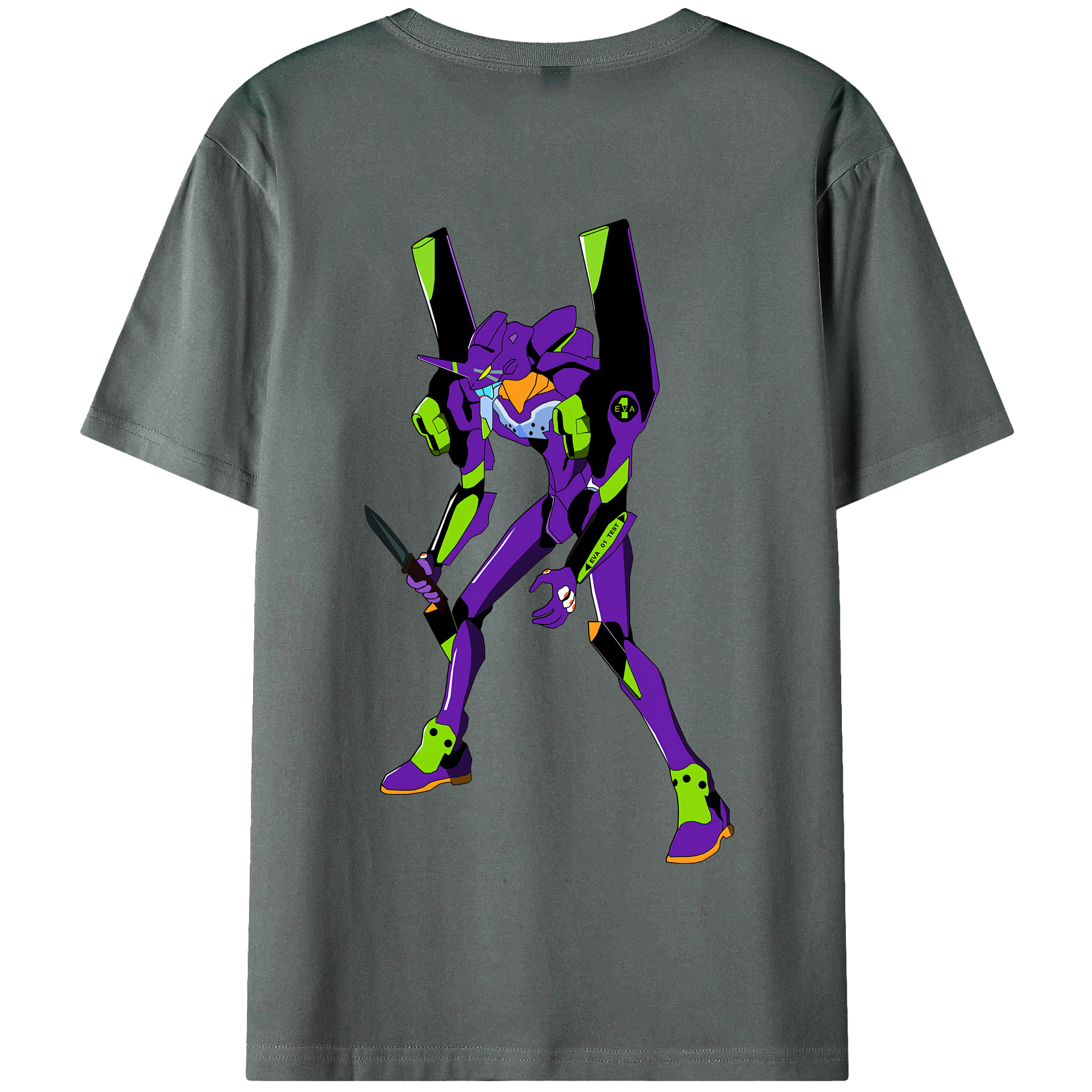 （画像用） EVA 新世紀エヴァンゲリオン 綿100％半袖Tシャツ（背面プリント）